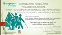 Orientación, formación y coaching laboral para personas con grandes discapacidades