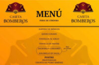 Comida de Feria. Martes 21 de mayo